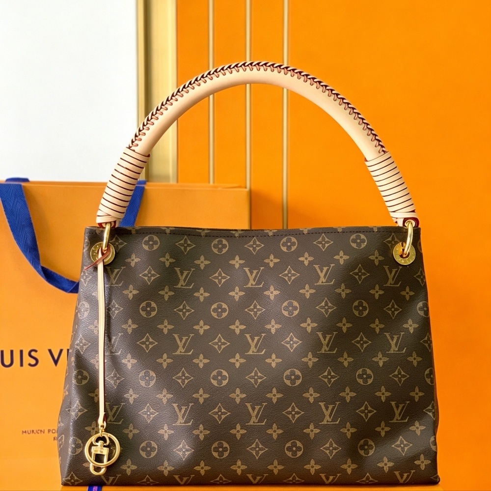 <AUTHENTIC>LV Artsy MM Monogram Canvas Tote Bag - Picture 5 of 6